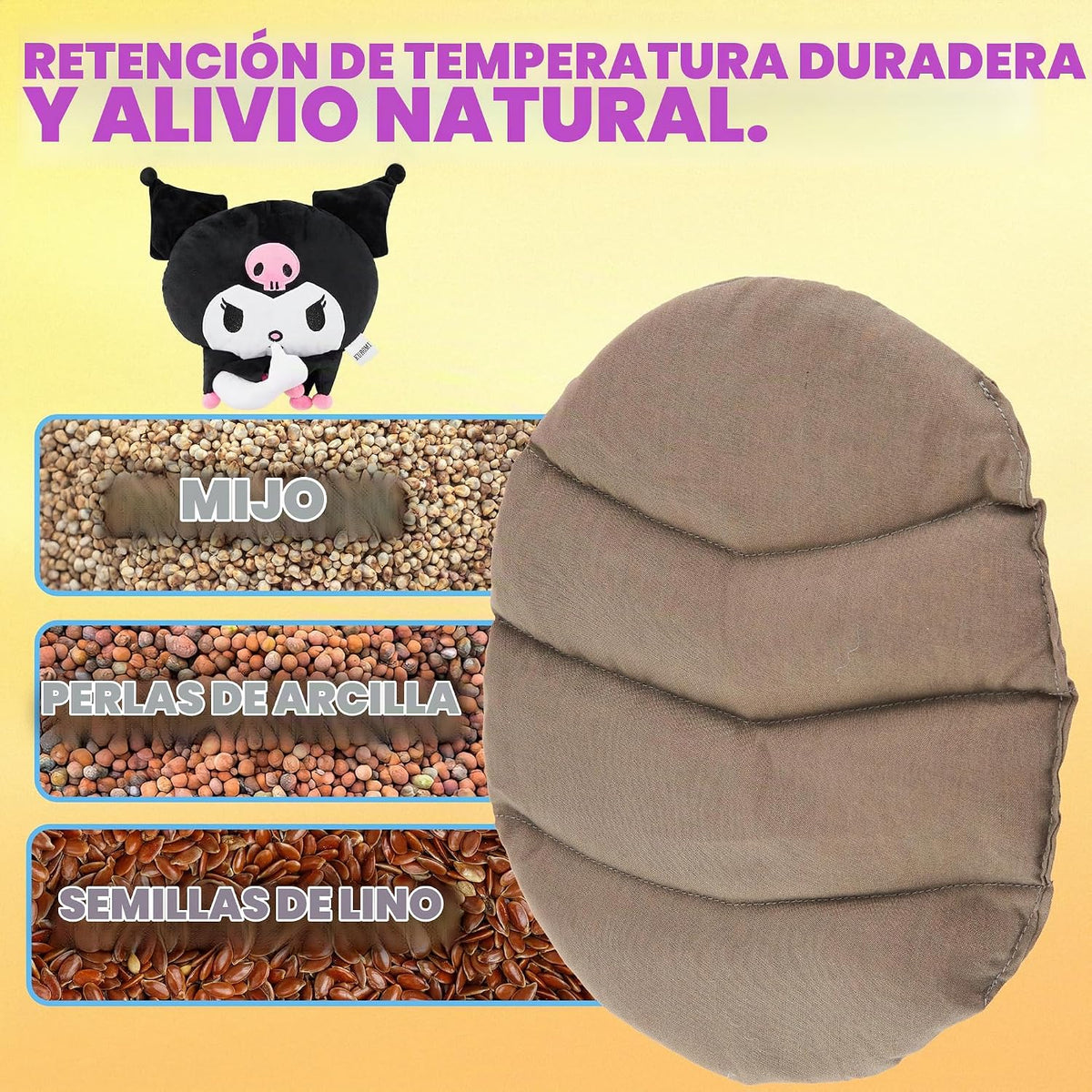 Hello Kitty Sanrio Almohadilla Térmica para Microondas para Cuello...