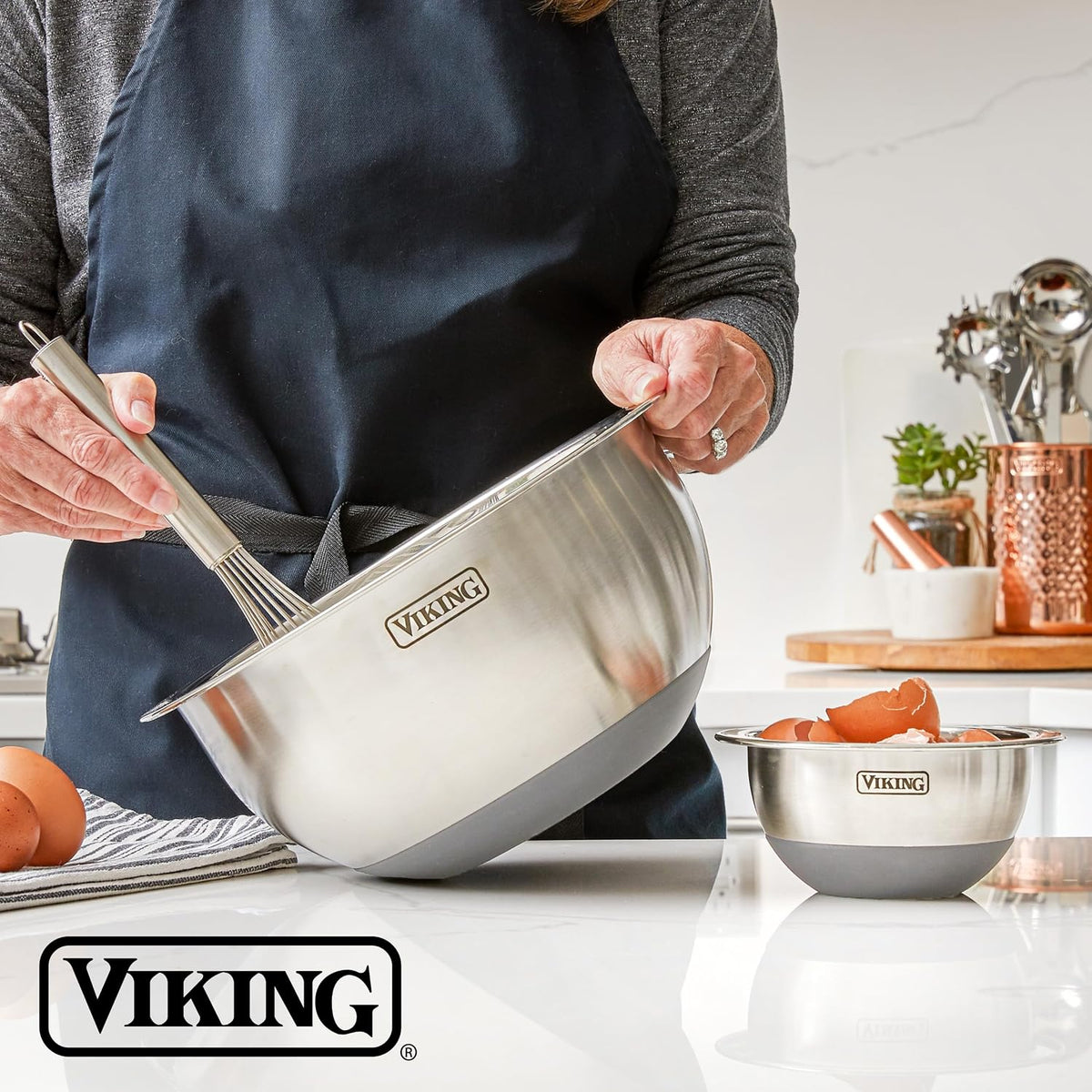 Juego de tazones para mezclar Viking, 10 piezas de utensilios de co...