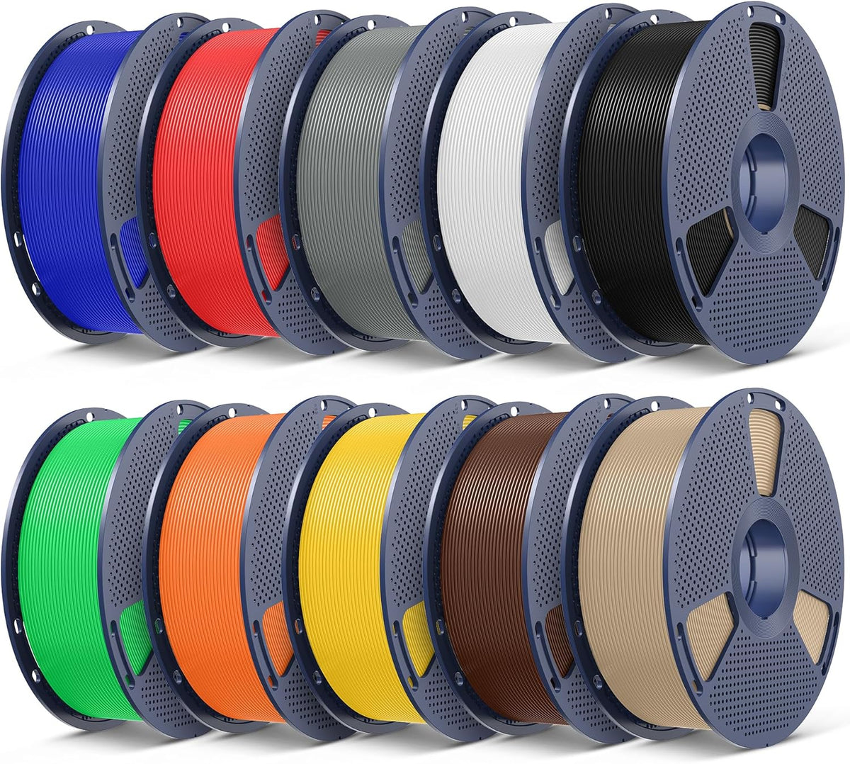 SUNLU Paquete de filamentos para impresora 3D, 22 lbs, carrete de 2...