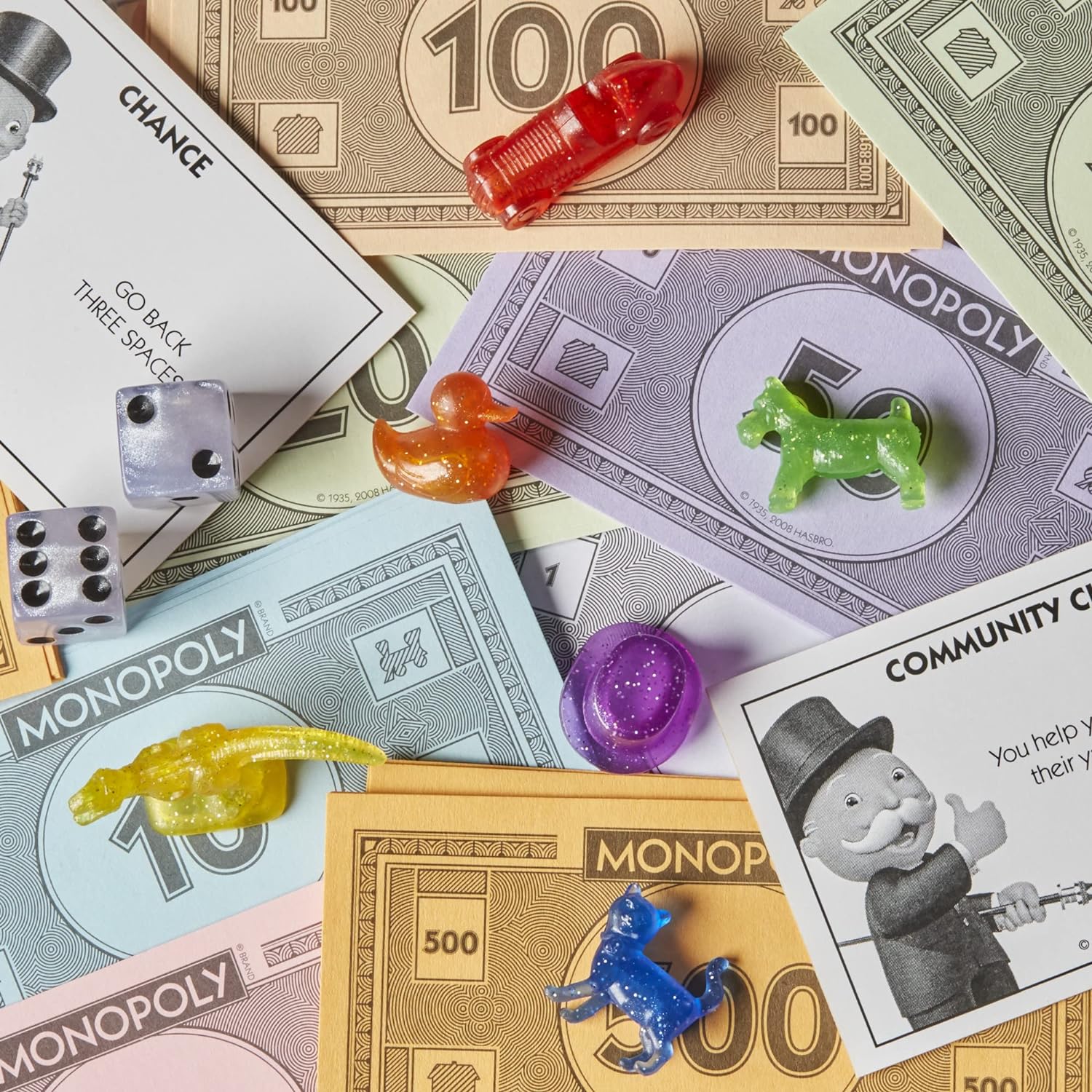 Hasbro Gaming Monopoly Sparkle Edition Juego de mesa, juegos famili...