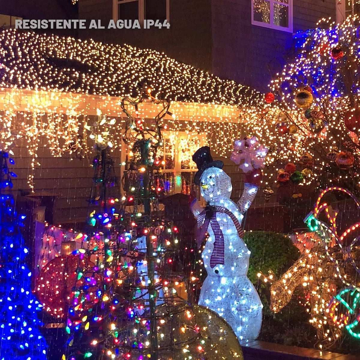TW SHINE 66 pies 200 luces LED Tiras de luces de Navidad que cambia...
