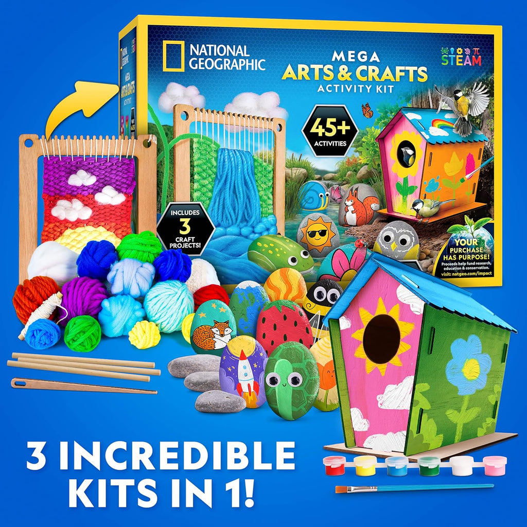 Mega kit de actividades de artes y manualidades de National Geograp...