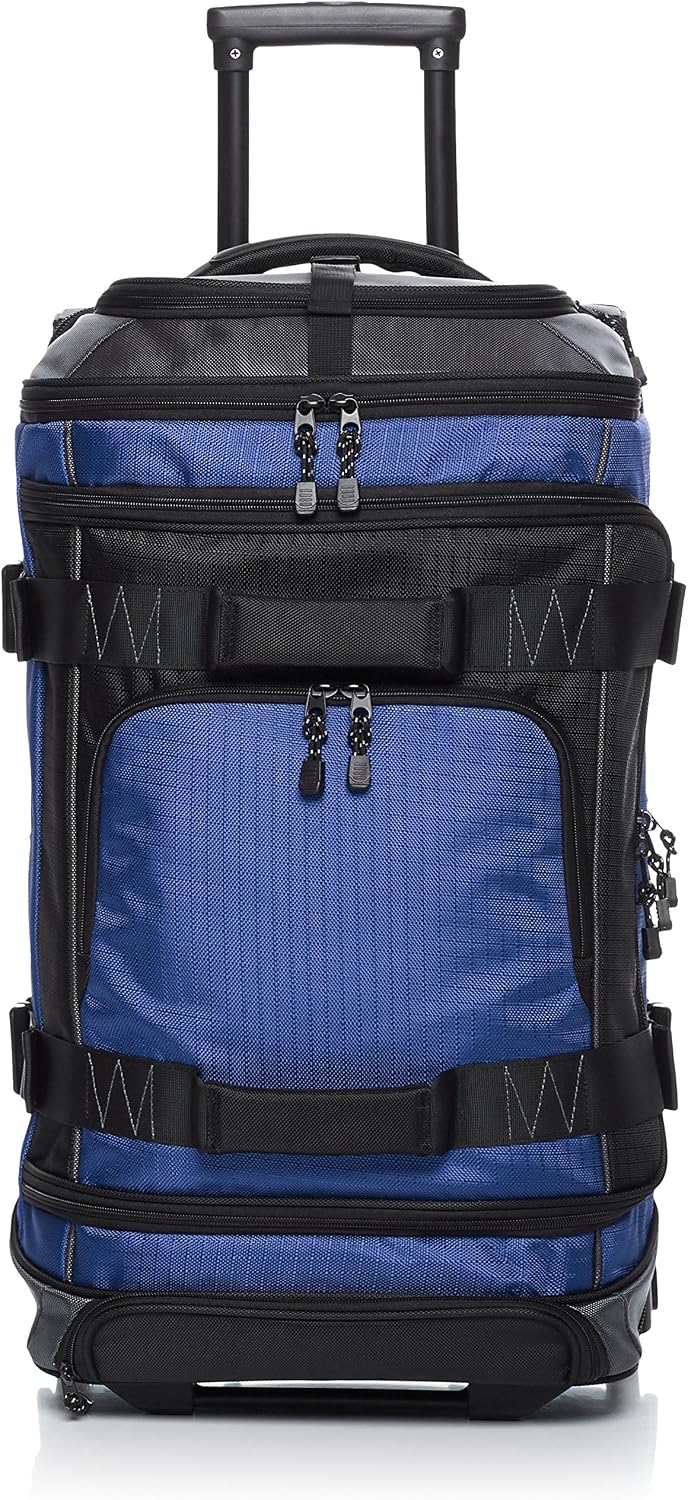 Amazon Basics - Bolsa con ruedas de Ripstop, Azul