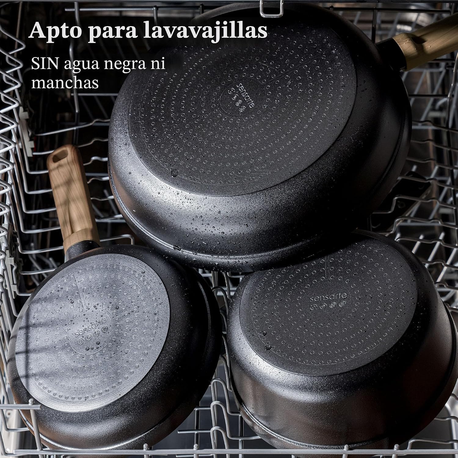 SENSARTE Juego de 20 ollas y sartenes antiadherentes, juego de uten...