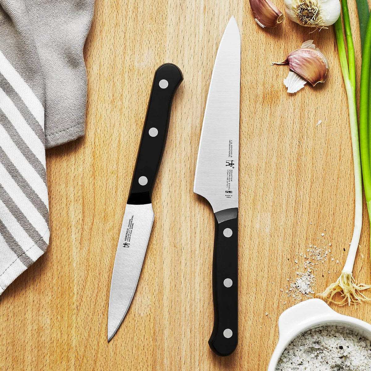 HENCKELS Solution Razor-Sharp - Juego de cuchillos de chef compacto...