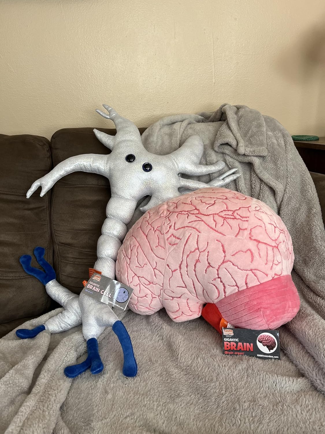 GIANTmicrobes - Peluche gigante de células cerebrales de 25 pulgada...