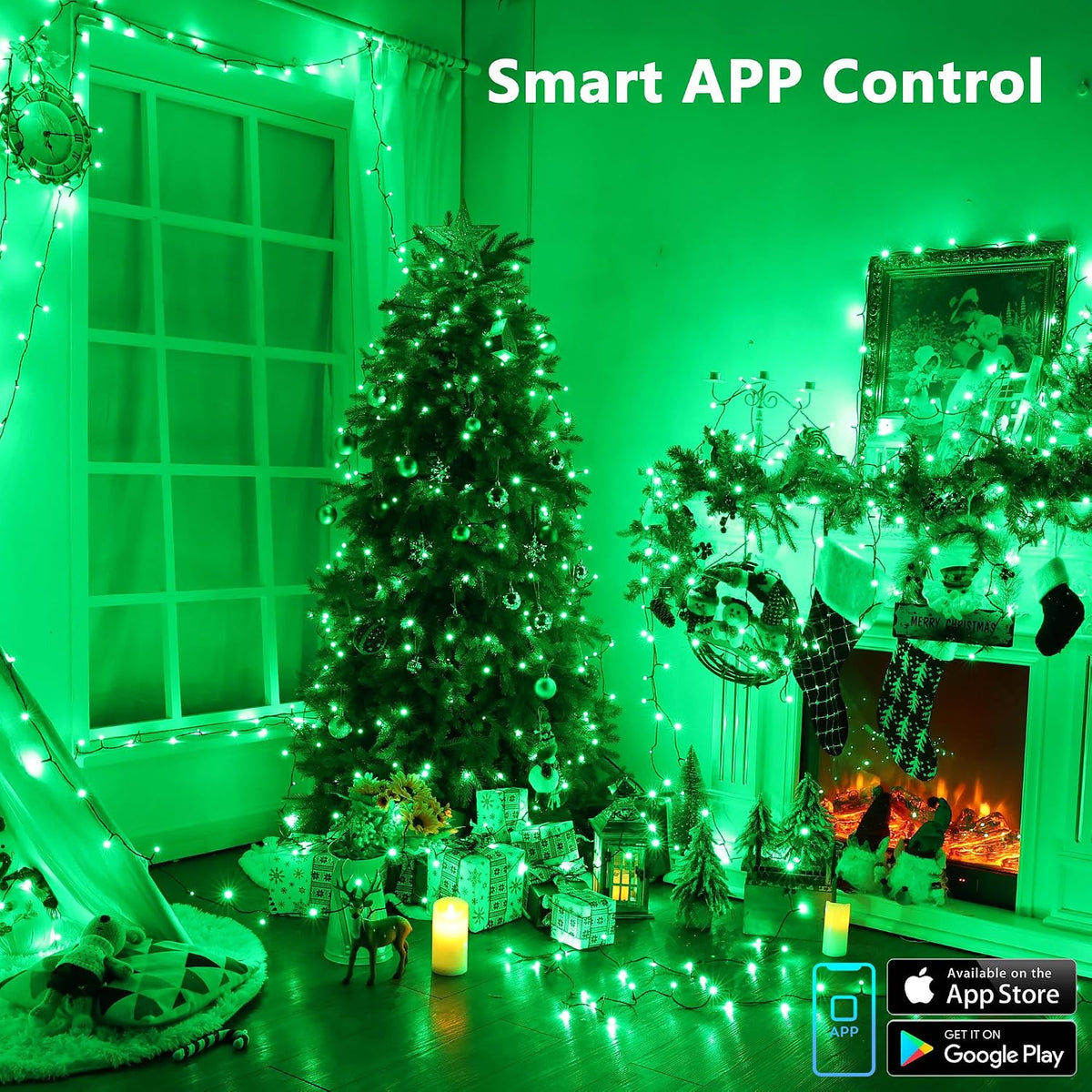 Brizled - Luces de Navidad inteligentes, 66 pies \/ 20 metros, 200...