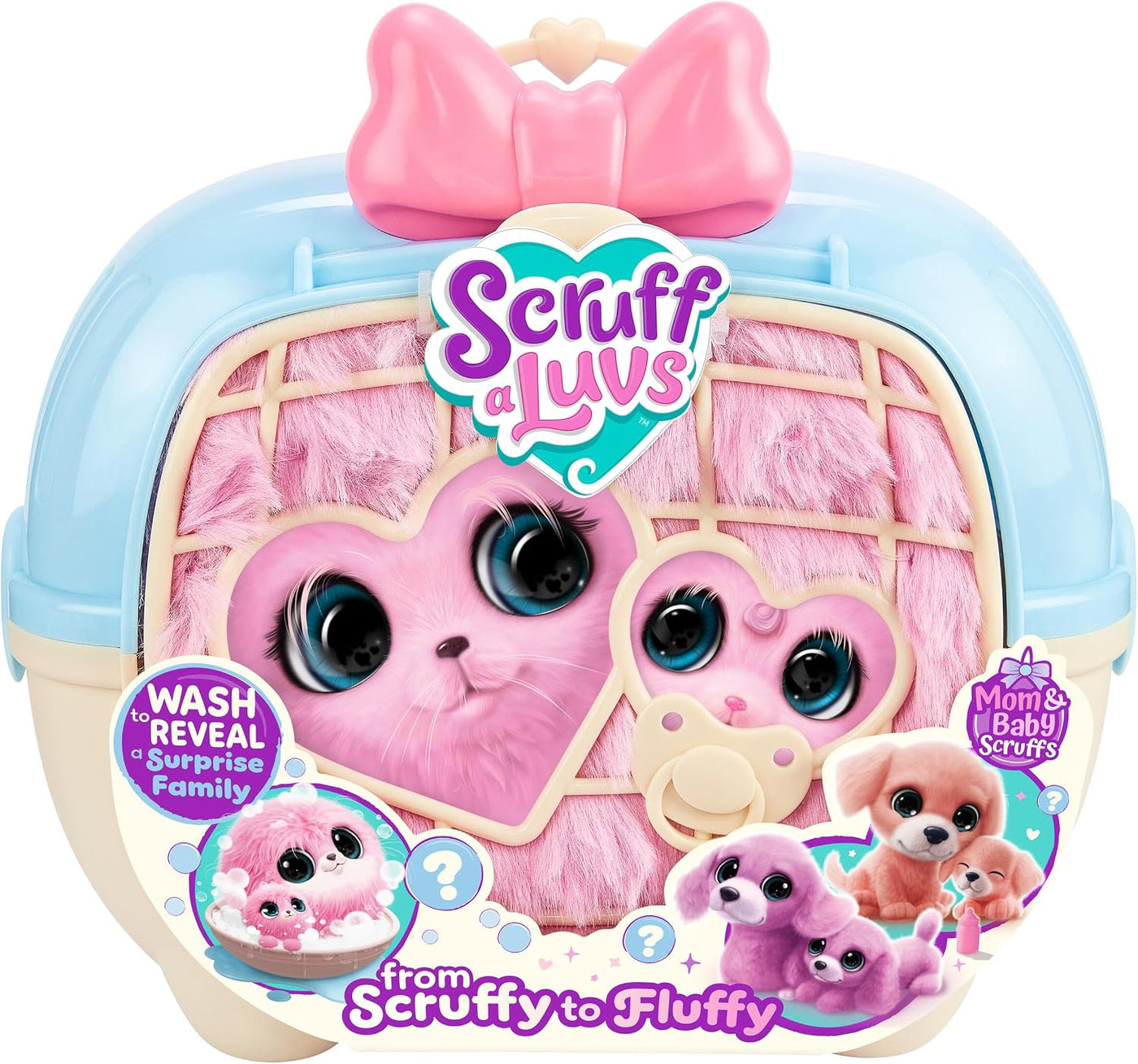 ScruffaLuvs Mom & Baby Scruffs Dachshund juguetes de peluche, lavar...
