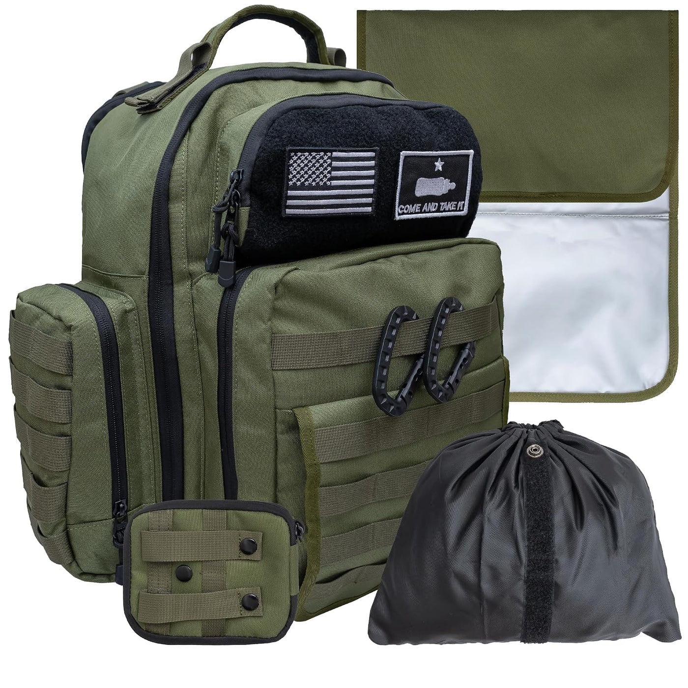Bolsa de Pañales Green Dad - Mochila de Pañales Militar Estilo Moll...