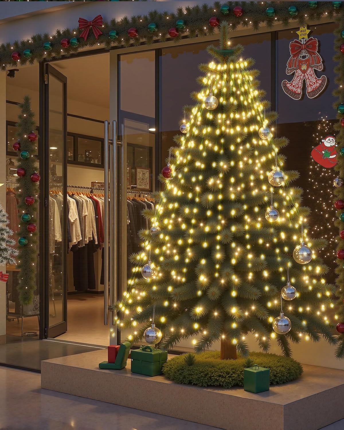 Tomanwai Luces de Árbol de Navidad, 400 luces LED de Navidad con 8...