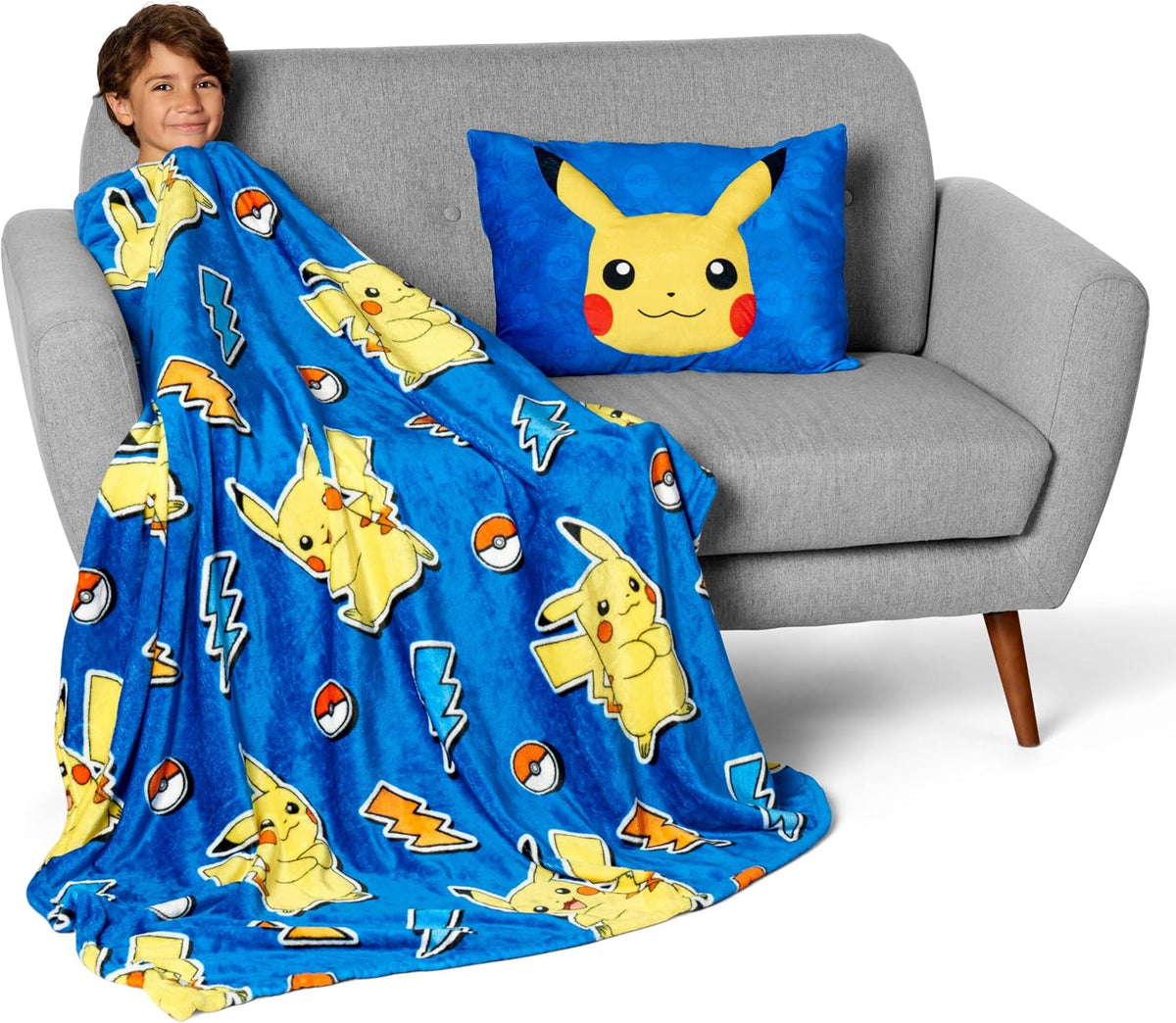 Northwest Pokémon Pika Pika Pikachu - Manta de felpa de 50 x 60 pul...