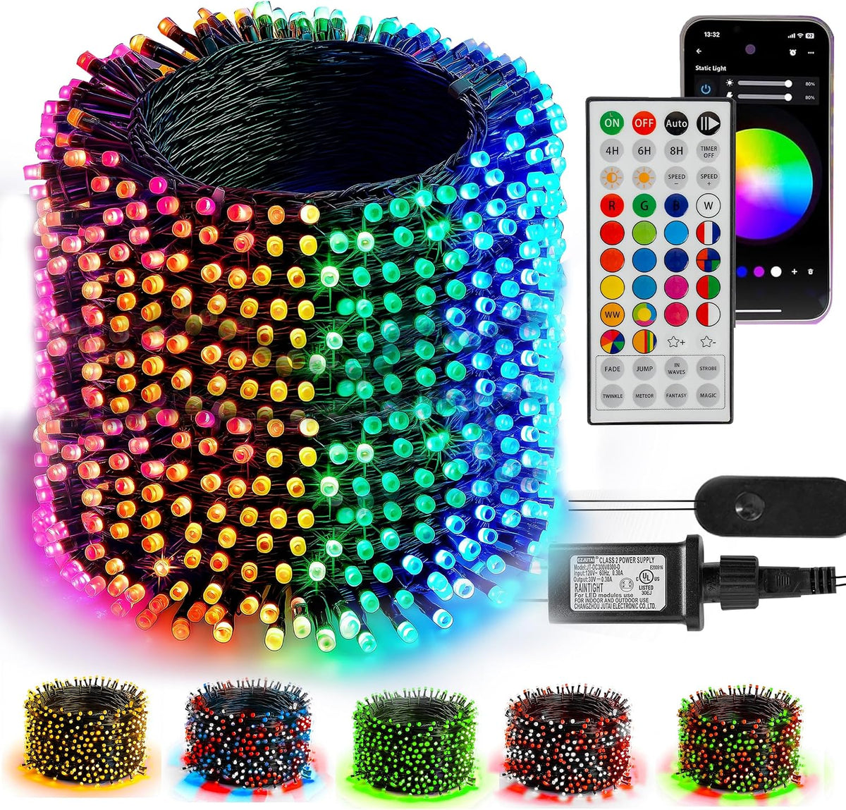 TW SHINE - Luces de Navidad inteligentes que cambian de color para...