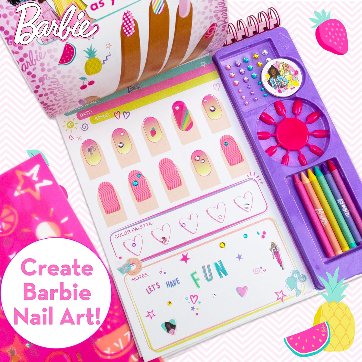 Revista de Arte de Uñas de Barbie, Revista de 28 Páginas con Planti...