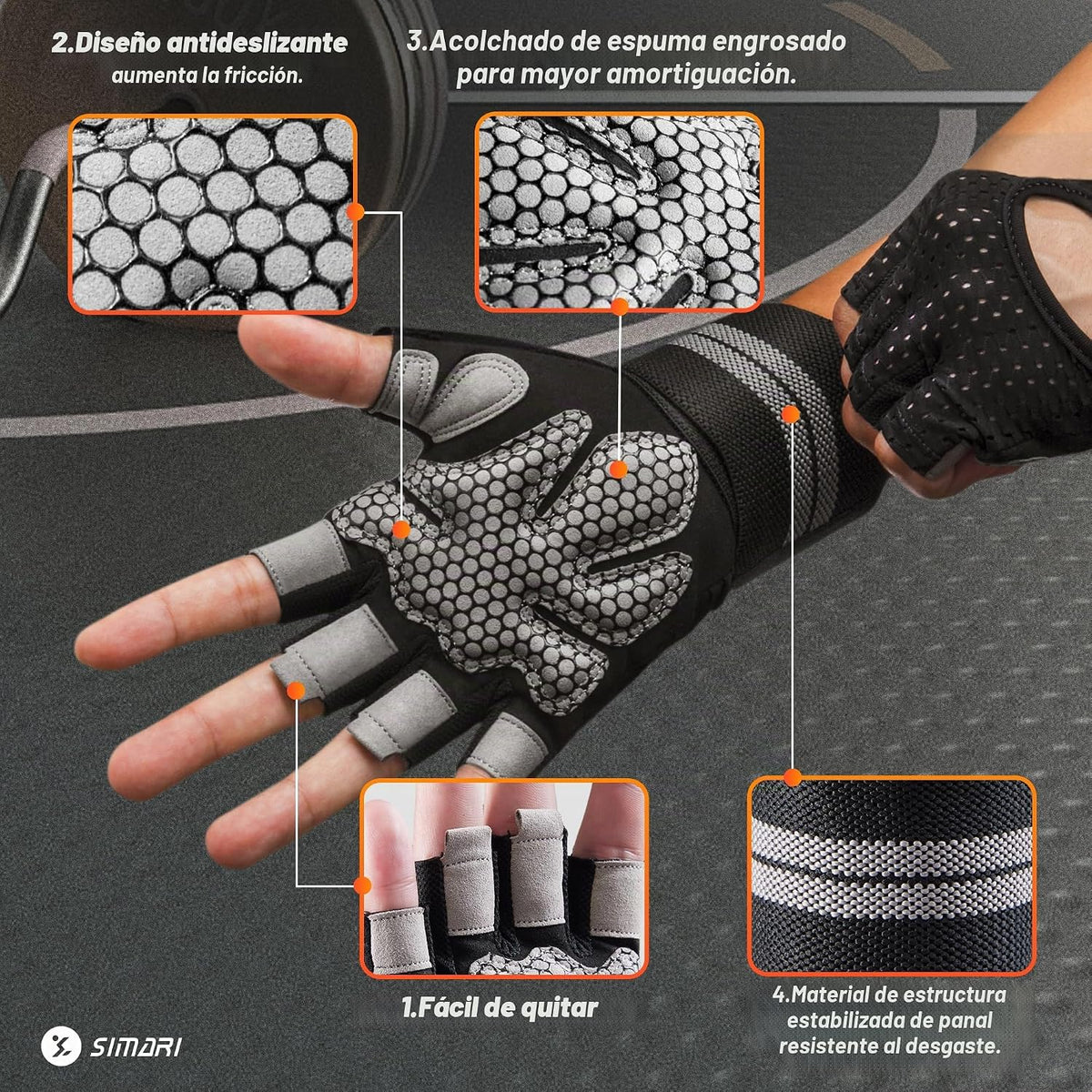 SIMARI Guantes de entrenamiento transpirables para hombres y mujere...