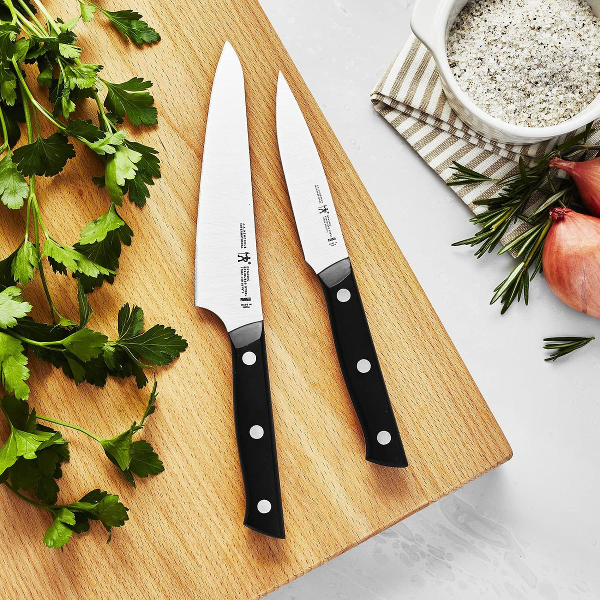 HENCKELS Dynamic Razor-Sharp - Juego de cuchillos de chef compactos...