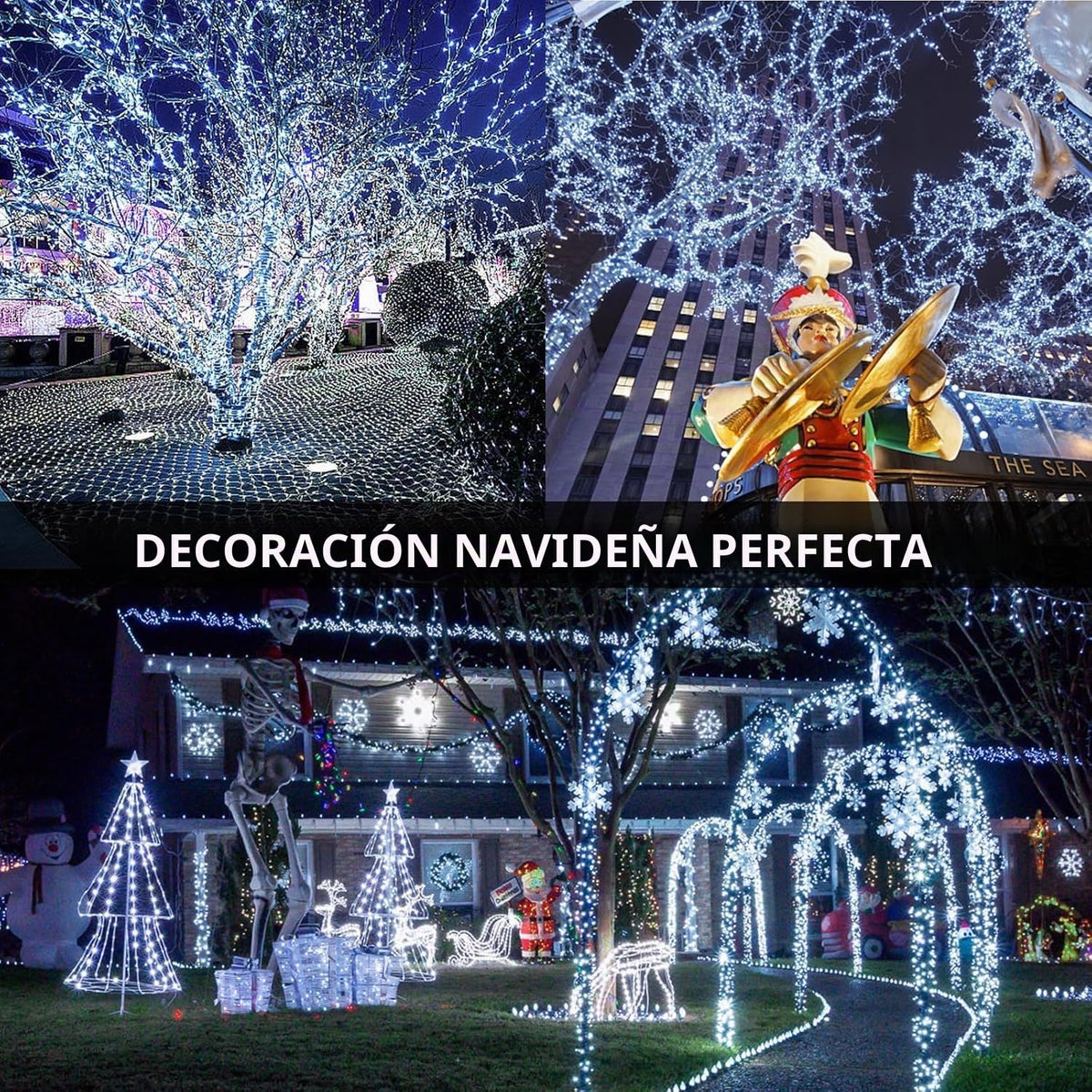 BHCLIGHT Luces navideñas en racimo de 2000 LED de 100 pies con cont...