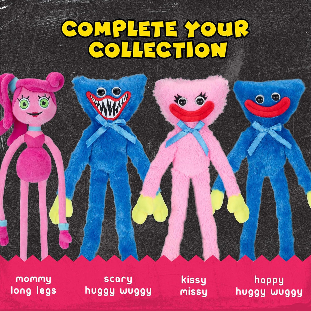 Poppy Playtime - Peluche Scary Huggy Wuggy (felpa mediana de 14 pul...