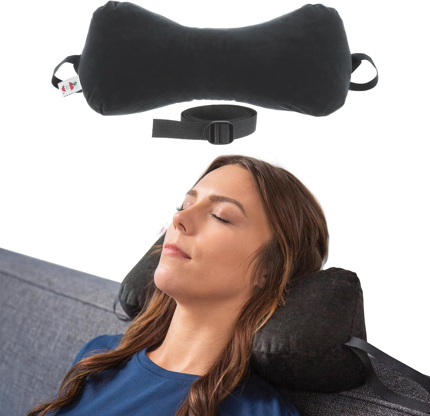 Sleep Log Almohada ergonómica para cuello y viaje para alivio del d...