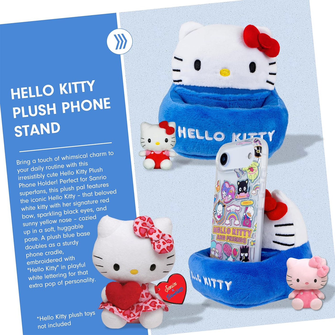 Sonix x Sanrio - Soporte de felpa para teléfono con diseño de Hello...