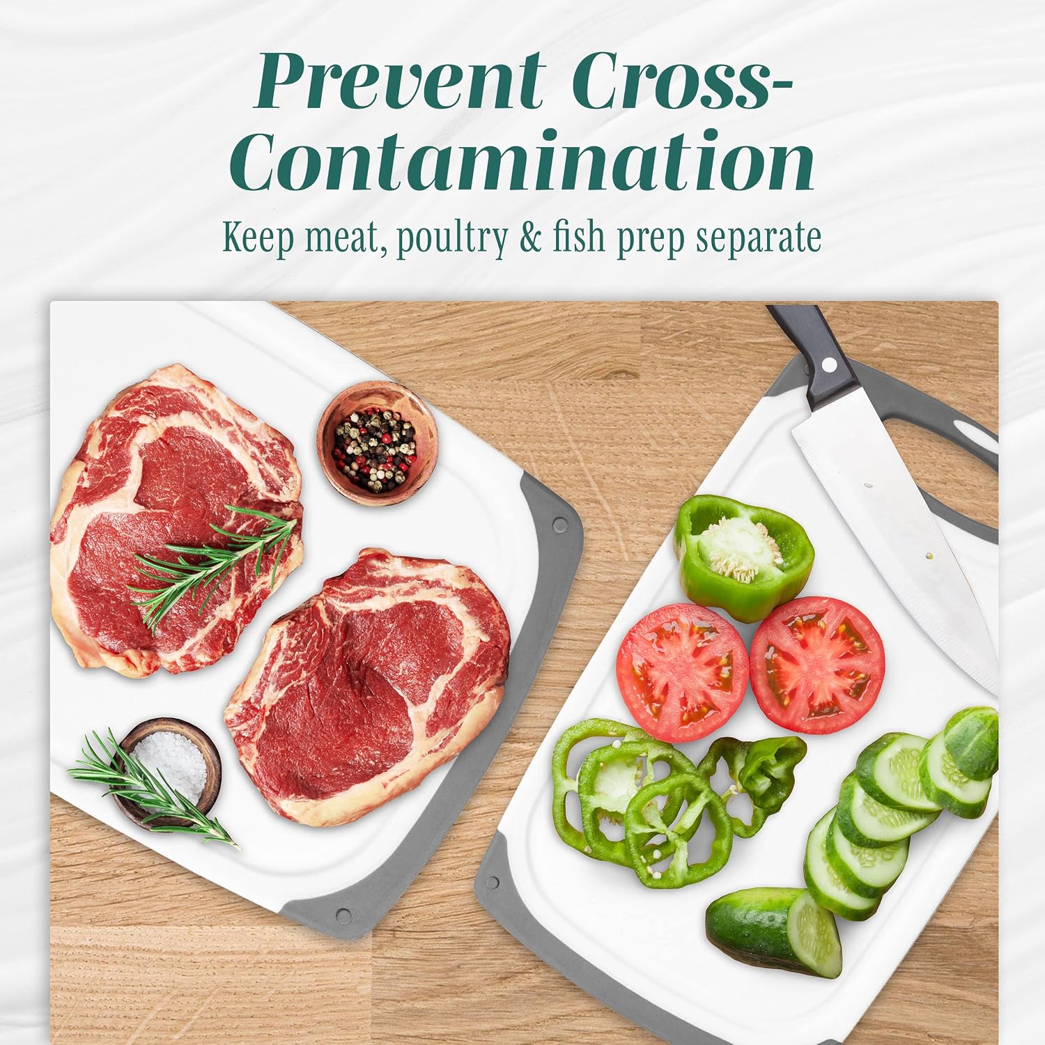 Tablas de cortar para cocina, tabla de cortar sin BPA, diferentes t...