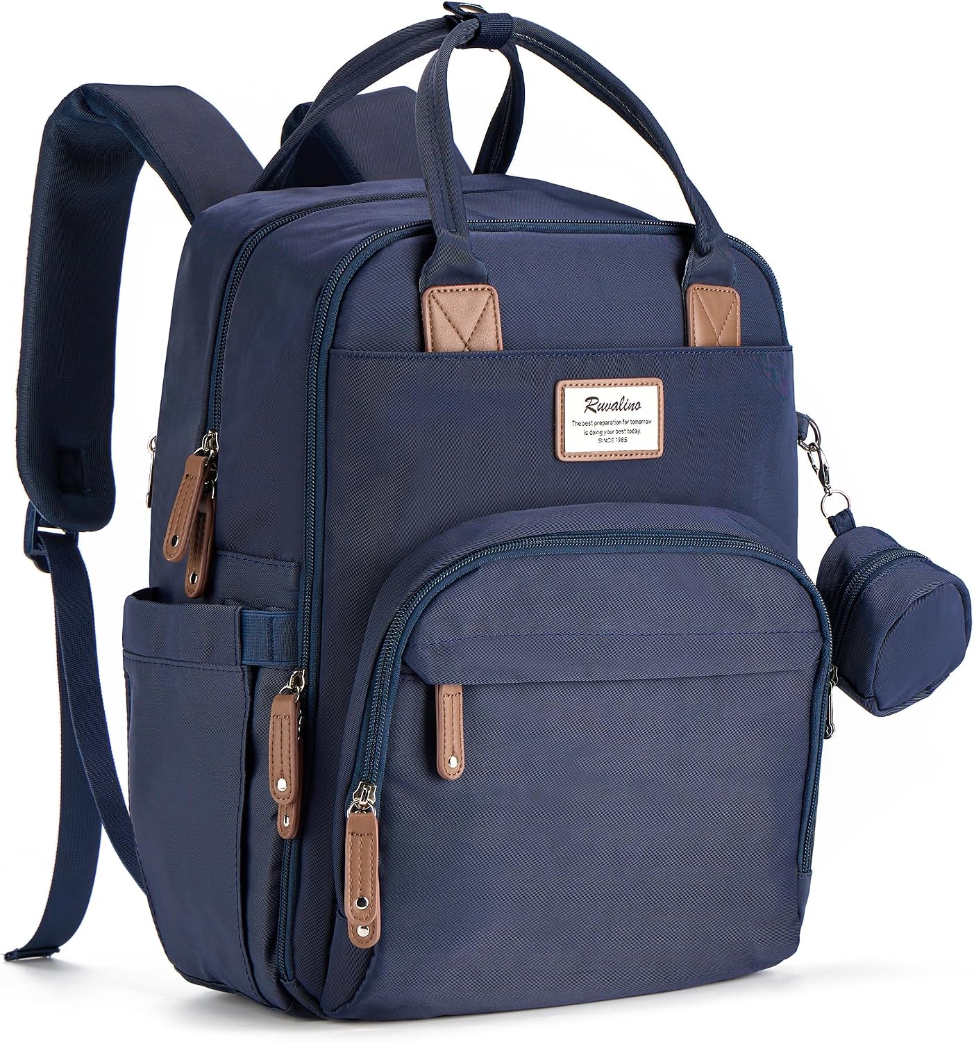 RUVALINO Mochila para Pañales, Mochila de Viaje Multifuncional Bols...