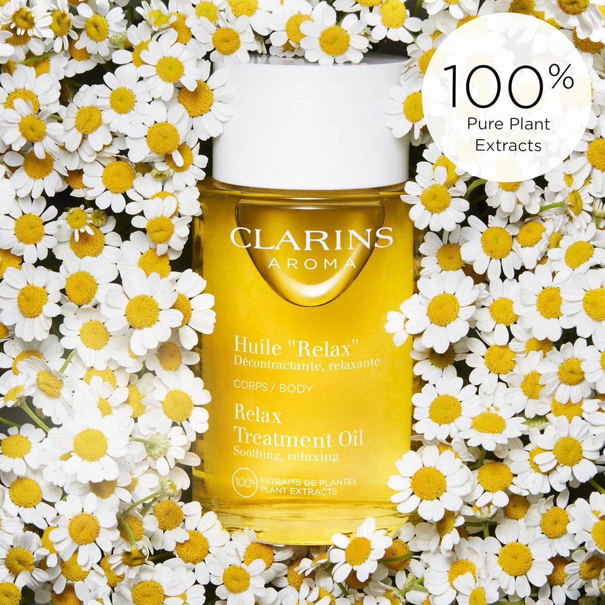 CLARINS Relax Aceite de tratamiento corporal, 3.4 onzas líquidas |...