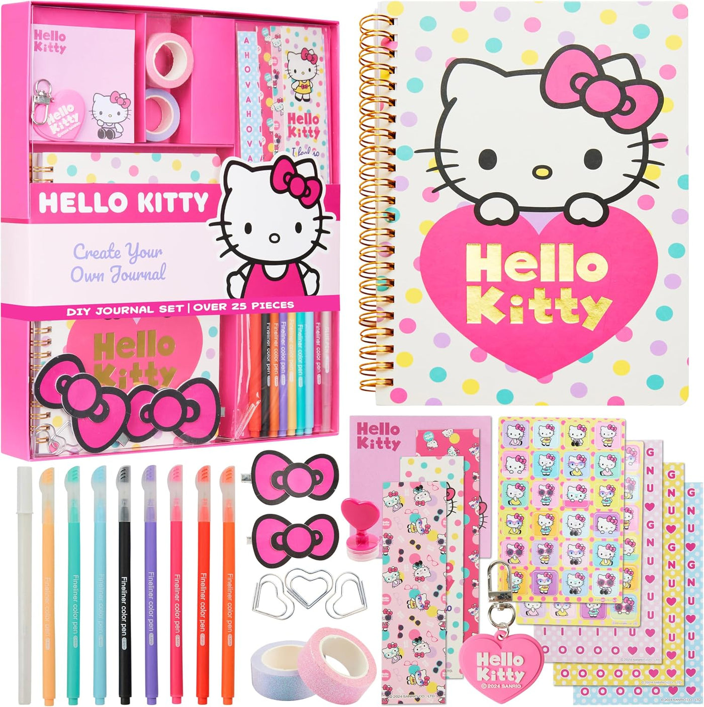 Kit de Diario DIY Hello Kitty para Niñas Adolescentes Cuaderno en E...