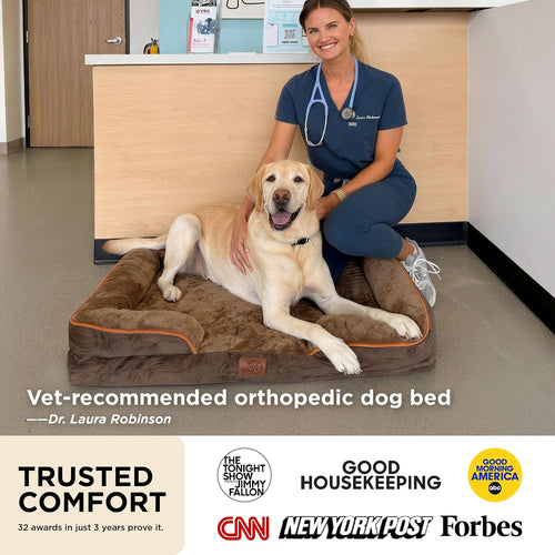 Bedsure Camas Ortopédicas para Perros Tamaño Grande - Cama Lavable...