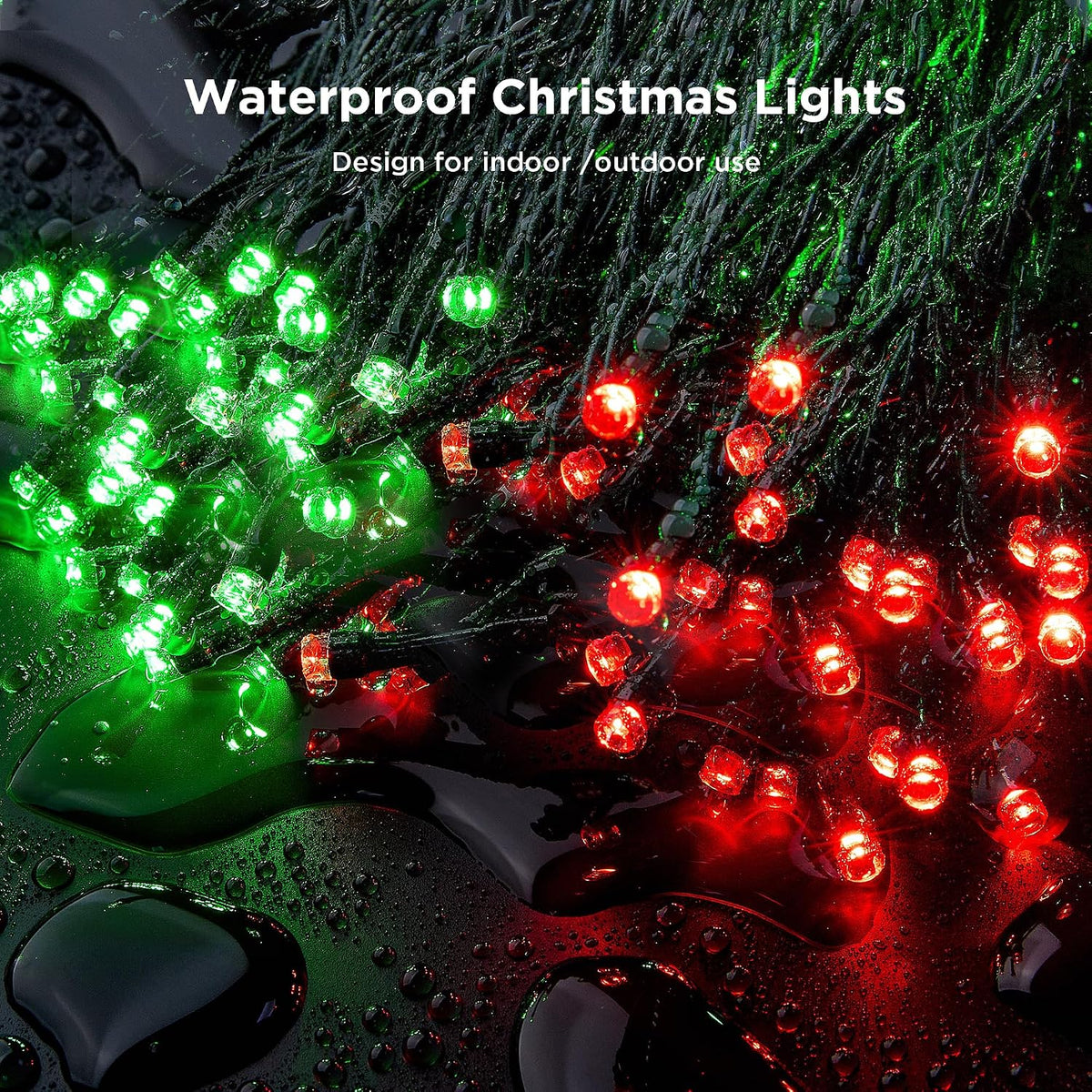 BlcTec Luces largas de Navidad para interiores y exteriores, 500 lu...