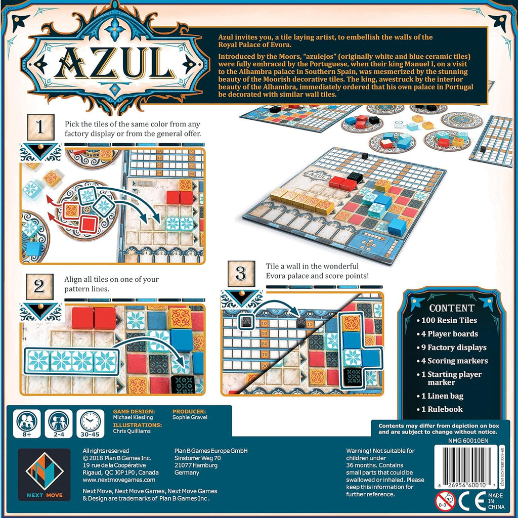 Juego de mesa Azul, de Plan B Games