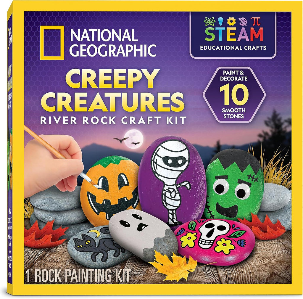 Kit de manualidades de Halloween con pintura rupestre de criaturas...