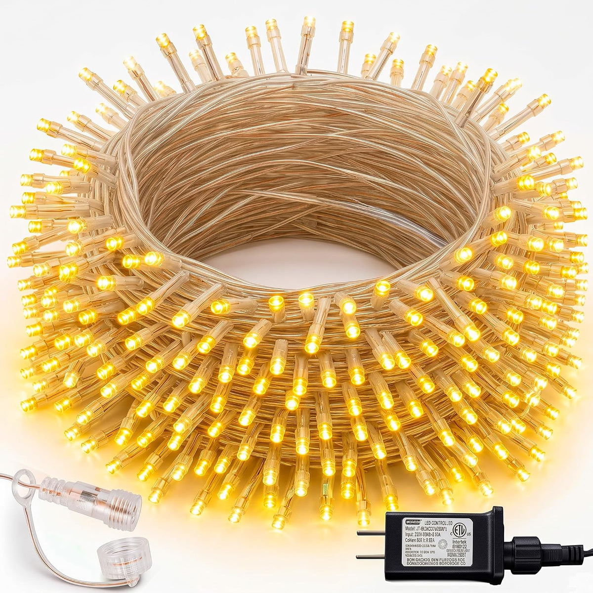 Dazzle Bright Guirnalda de luces de Navidad, 100 pies, 300 luces LE...