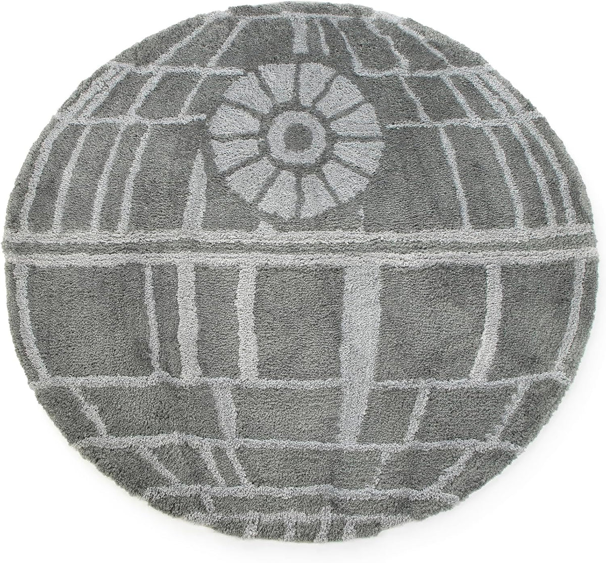 Jay Franco Star Wars - Alfombra de felpa gris esponjosa de 3 x 3 pi...