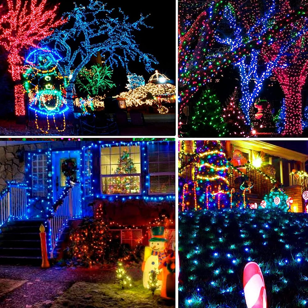 Dazzle Bright Guirnalda de 300 luces LED de Navidad, 100 pies, impe...