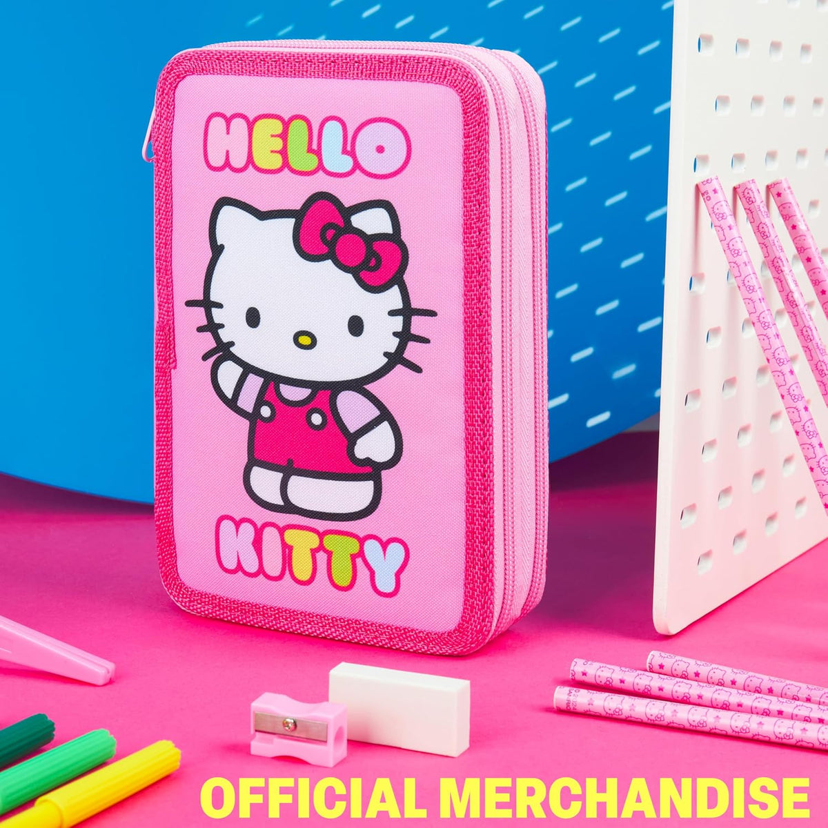Hello Kitty Sanrio - Estuche para lápices de colores para niños, ma...
