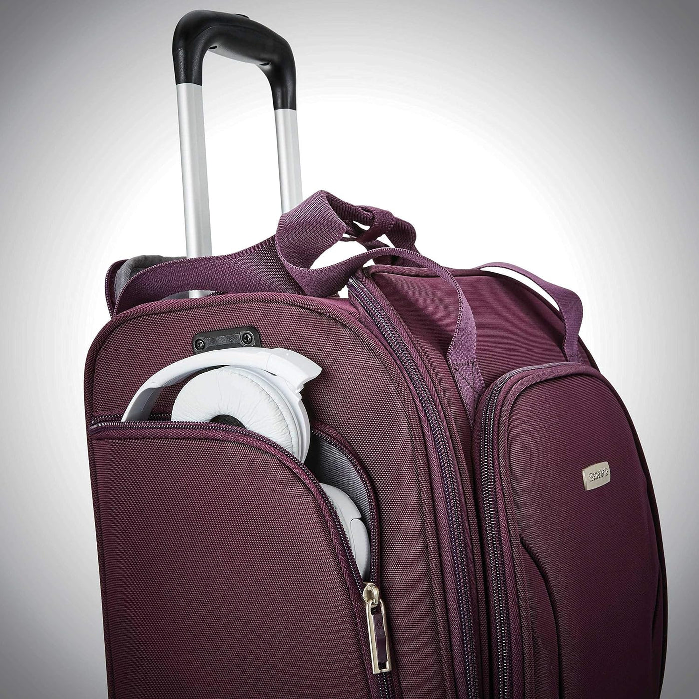 Samsonite - Equipaje de mano debajo del asiento con puerto USB gira...