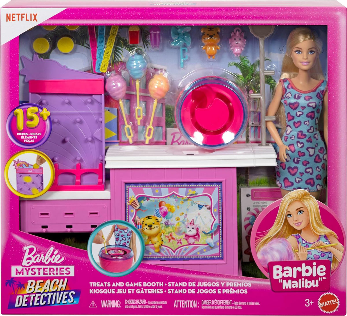 Barbie Misterios: Detectives de Playa Muñeca Malibu y Accesorios |...