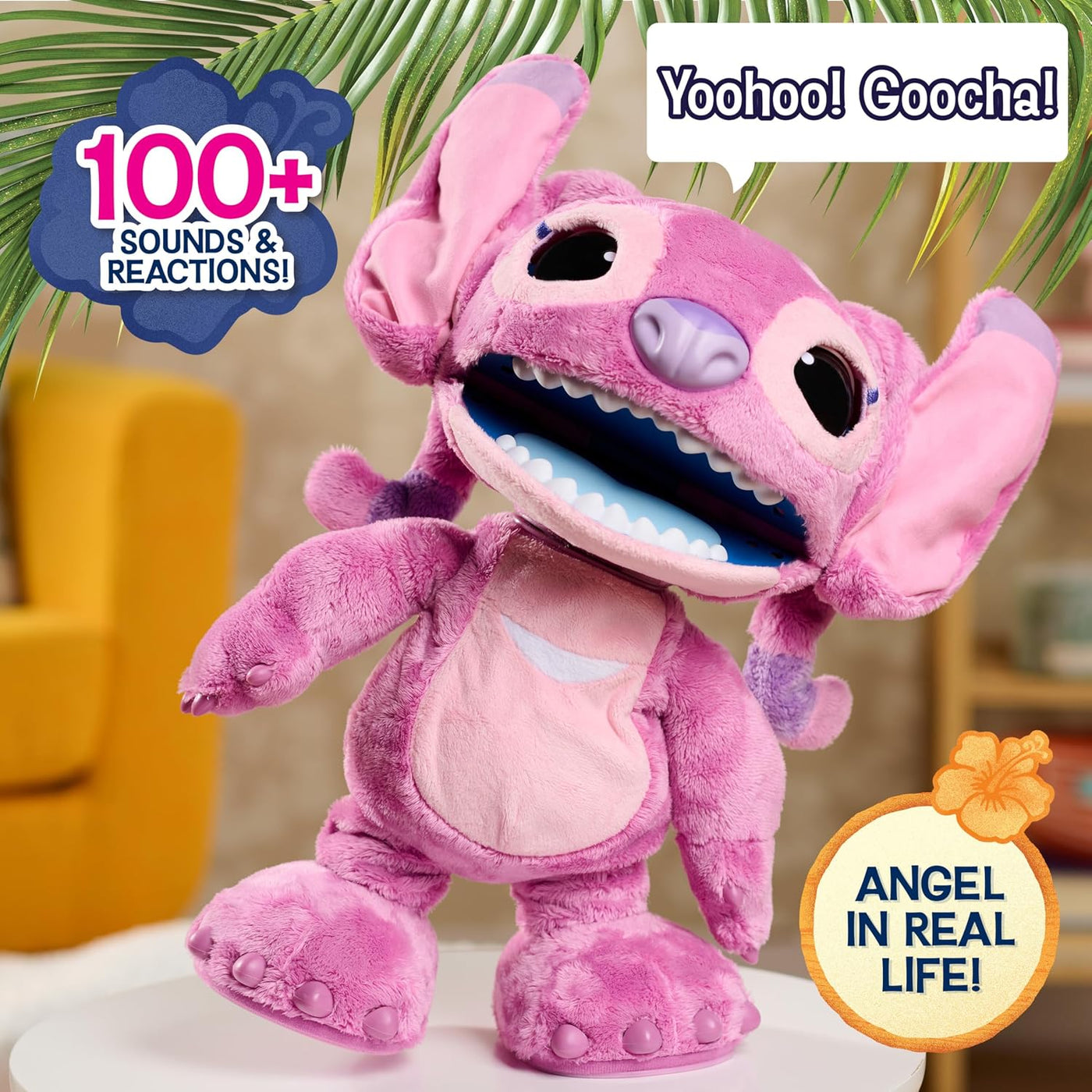 Disney Stitch Ultimate Angel - Juguete interactivo de peluche, más...