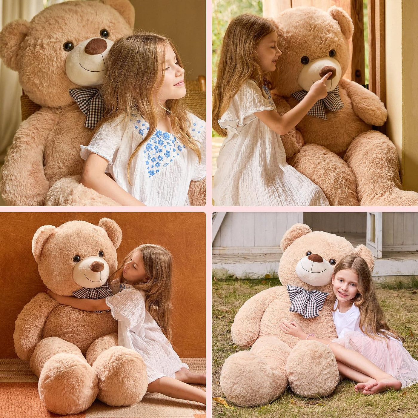 Oso de peluche gigante grande de 47 pulgadas, animales de peluche,...