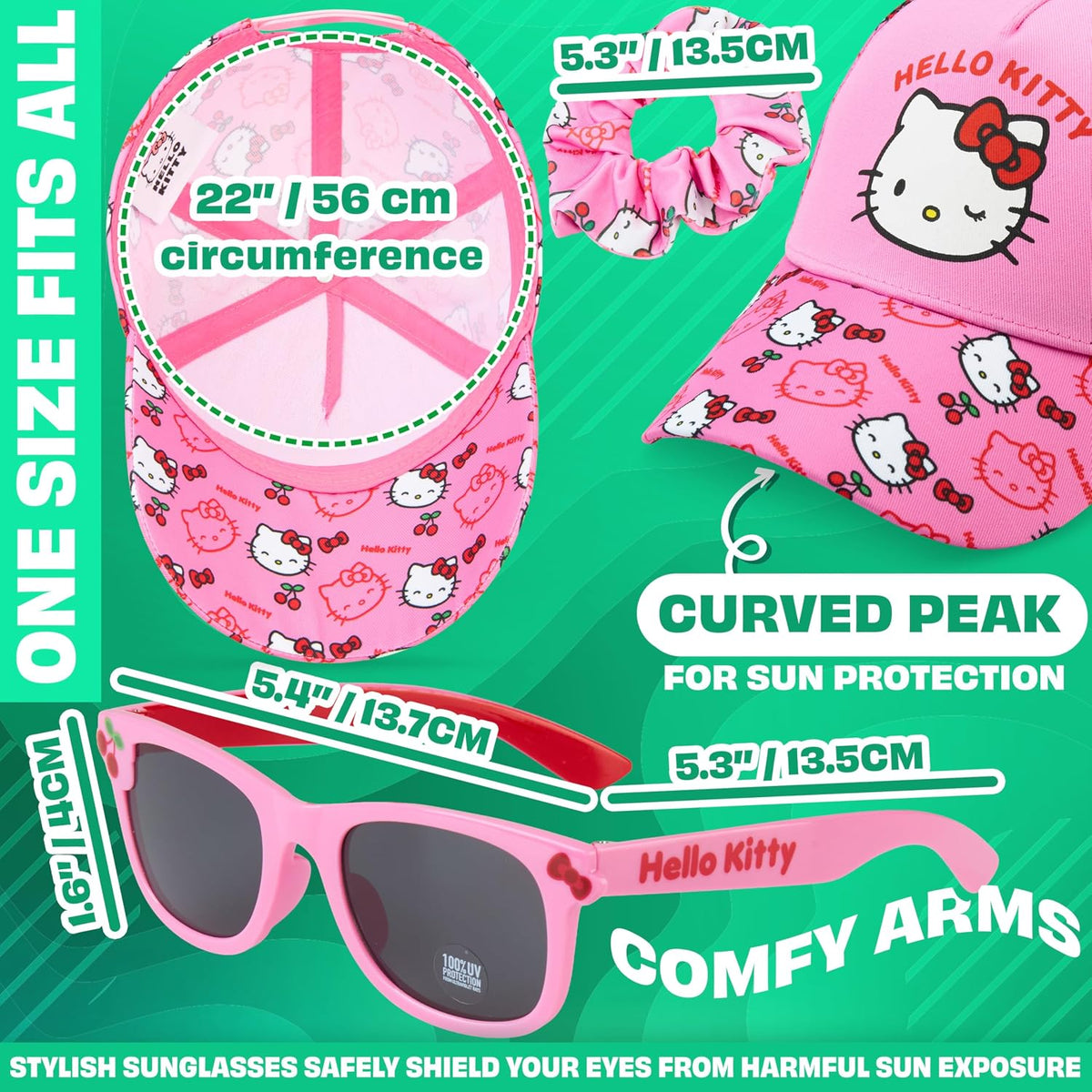 Get Trend Hello Kitty | Barbie | Squishmallows - Gorra de béisbol p...