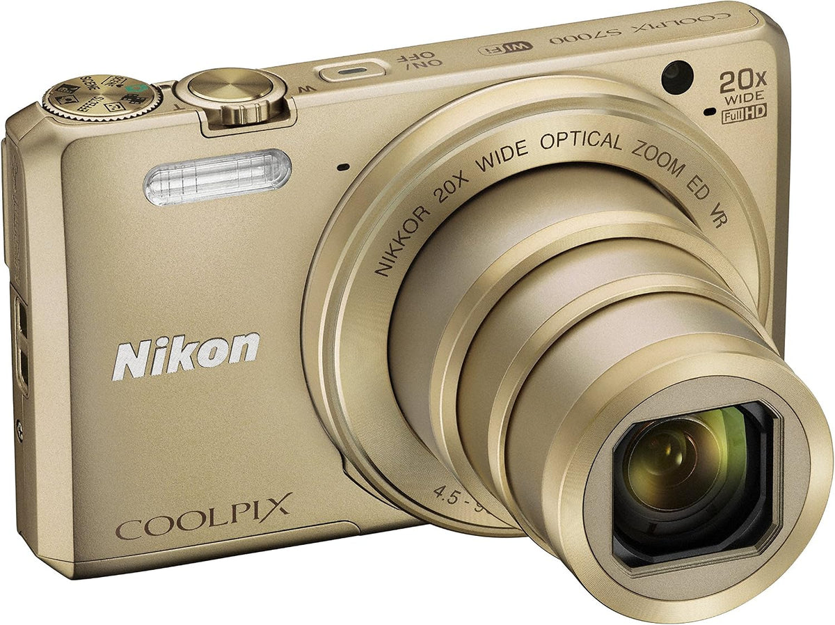 Nikon COOLPIX S7000 Cámara digital (dorado) - Versión internacional...