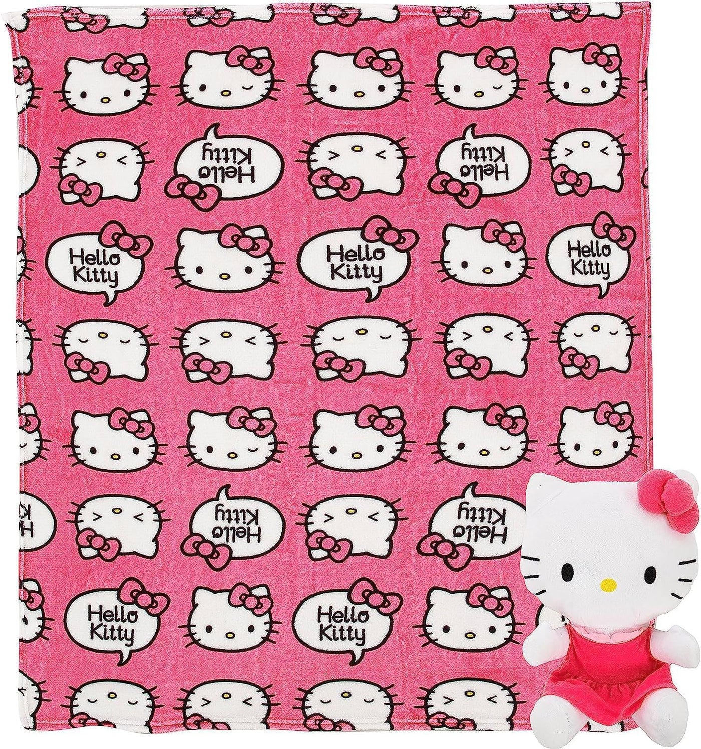 Northwest Juego de almohada y manta táctil de seda con diseño de pe...