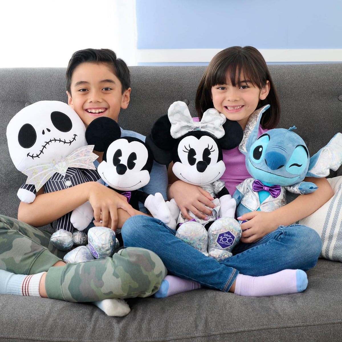 Just Play Disney100 Years of Wonder Stitch - Muñeca de peluche gran...