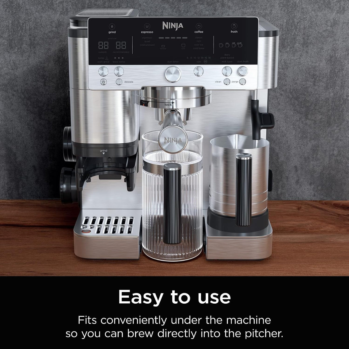 Ninja Luxe Café - Jarra para compartir de 28 onzas, para café expre...