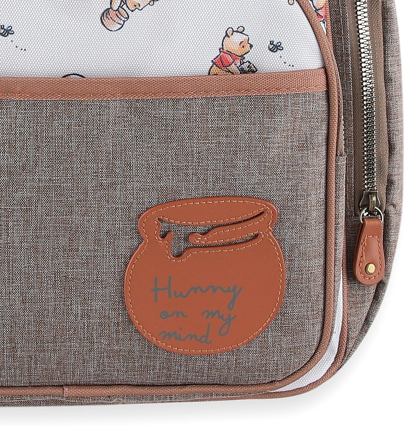 Disney Winnie the Pooh Mochila multifuncional para pañales con camb...