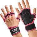Mava Sports Guantes de gimnasio abiertos con soporte para muñeca in...