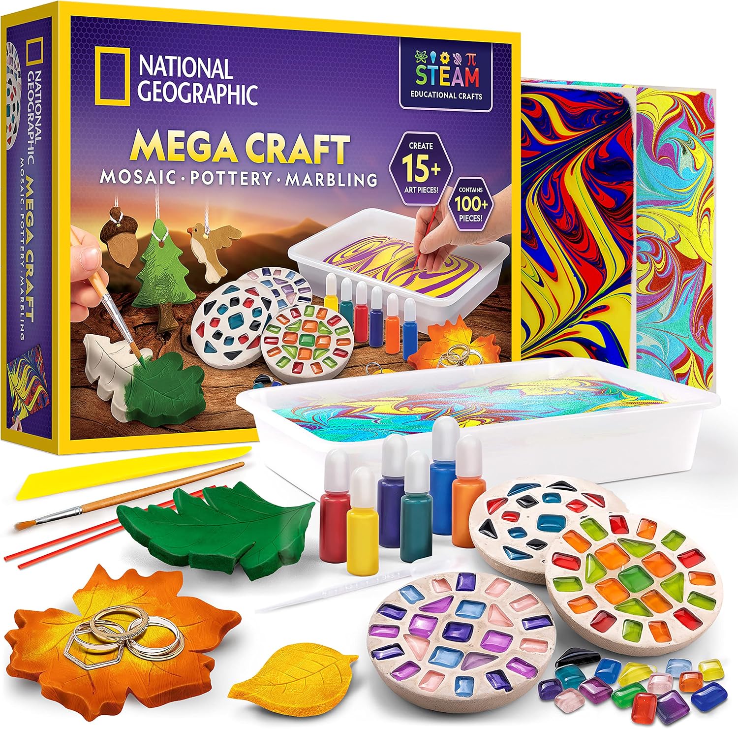 Mega kit de actividades de artes y manualidades de National Geograp...