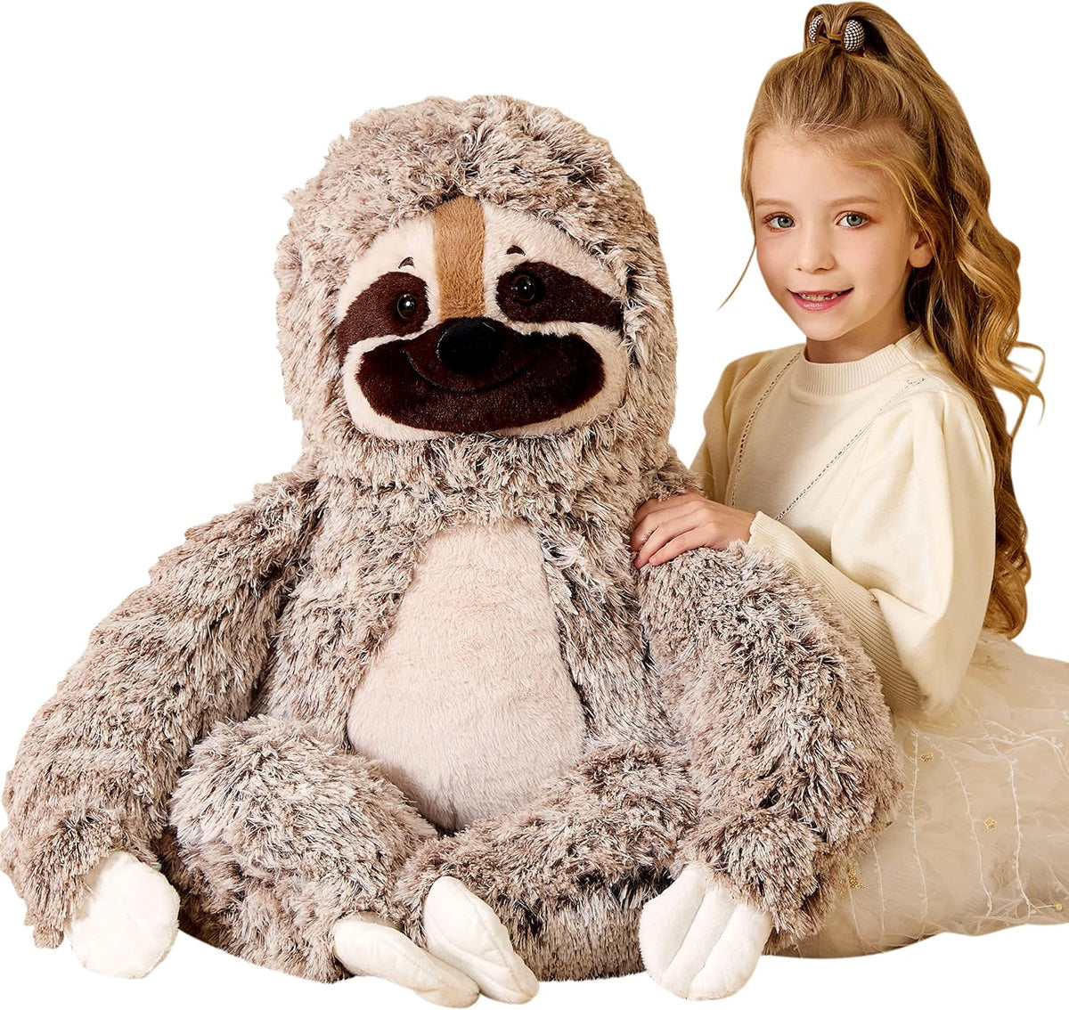 EARTHSOUND - Juguete de peluche gigante de perezoso, peluche grande...