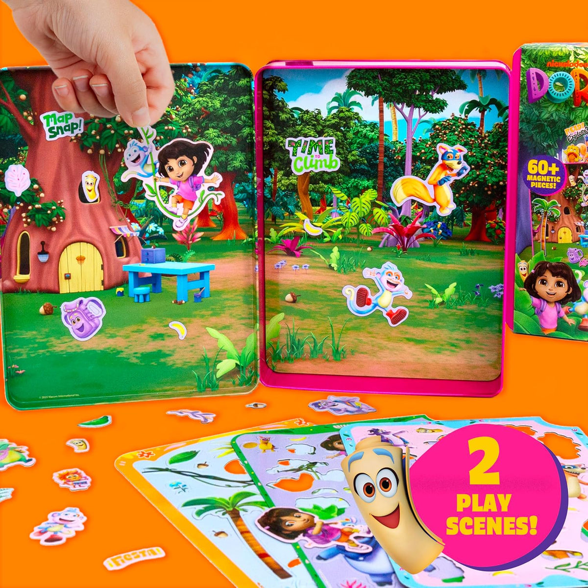 Conjunto de juego magnético de Dora, 75 personajes y accesorios, la...
