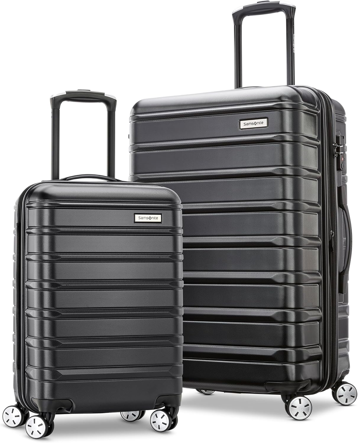 Samsonite Omni 2 Hardside, Negro medianoche, Juego de 2 piezas (mal...